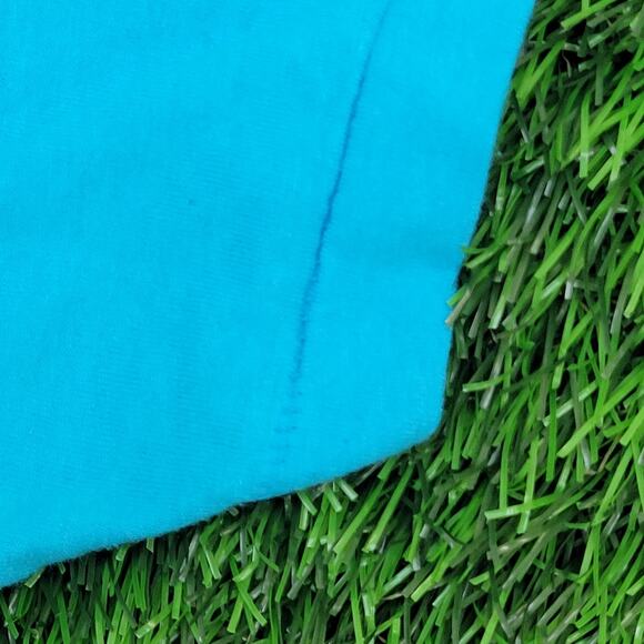 Vintage 80s Virginia-Beach Surfer Shirt Large 21x25 Blue - Picture 9 of 12